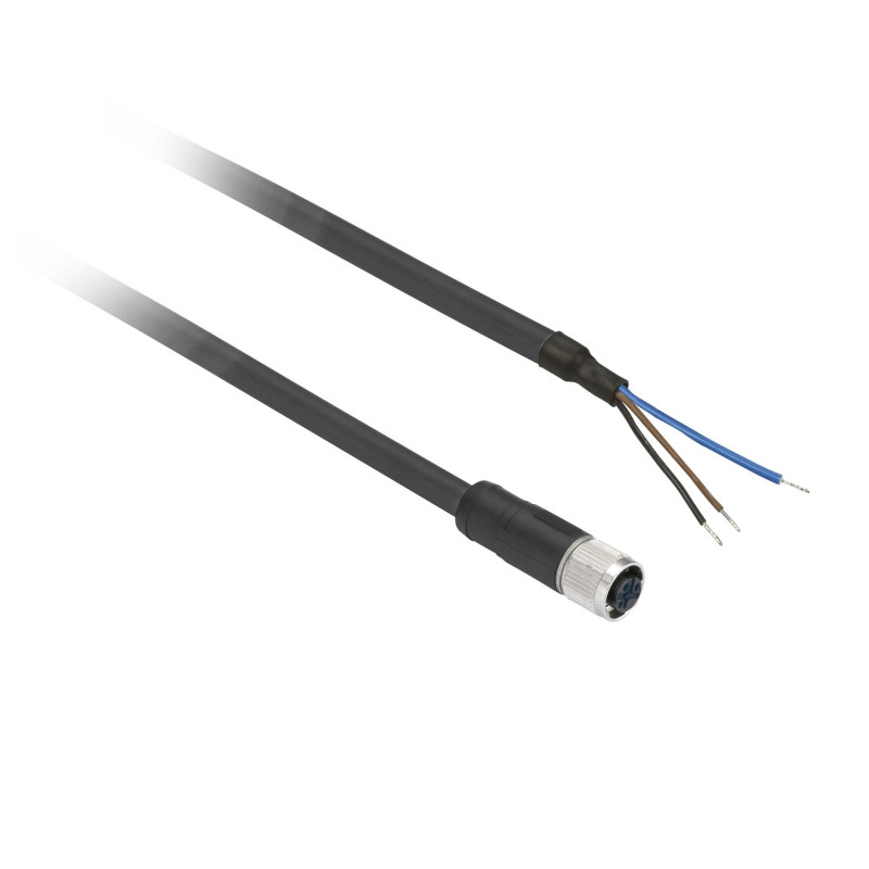 XZCP0566L2 Schneider OsiSense XZ - connecteur pré-câblé - droit femelle - M8 - 3 broches